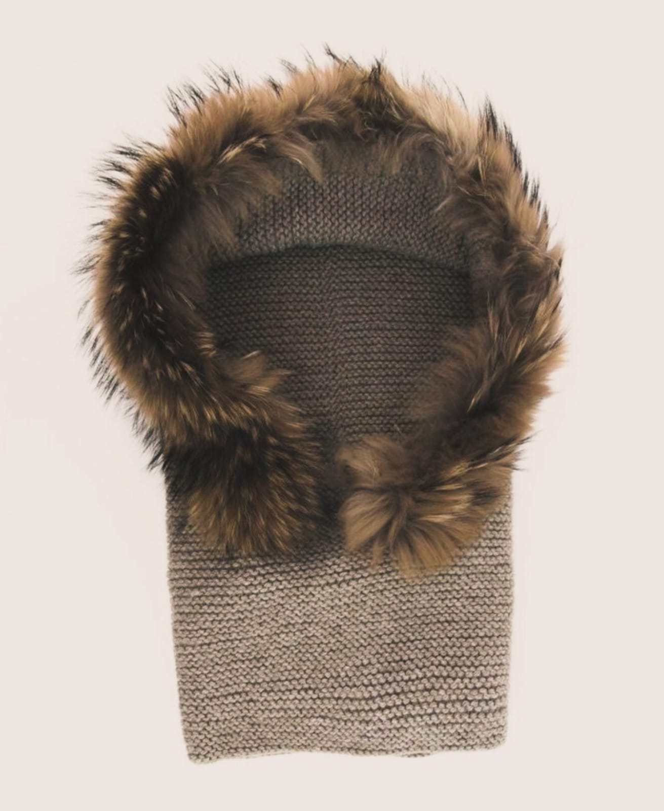 Balaclava handmade taupe