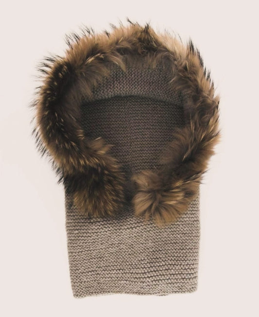 Balaclava handmade taupe