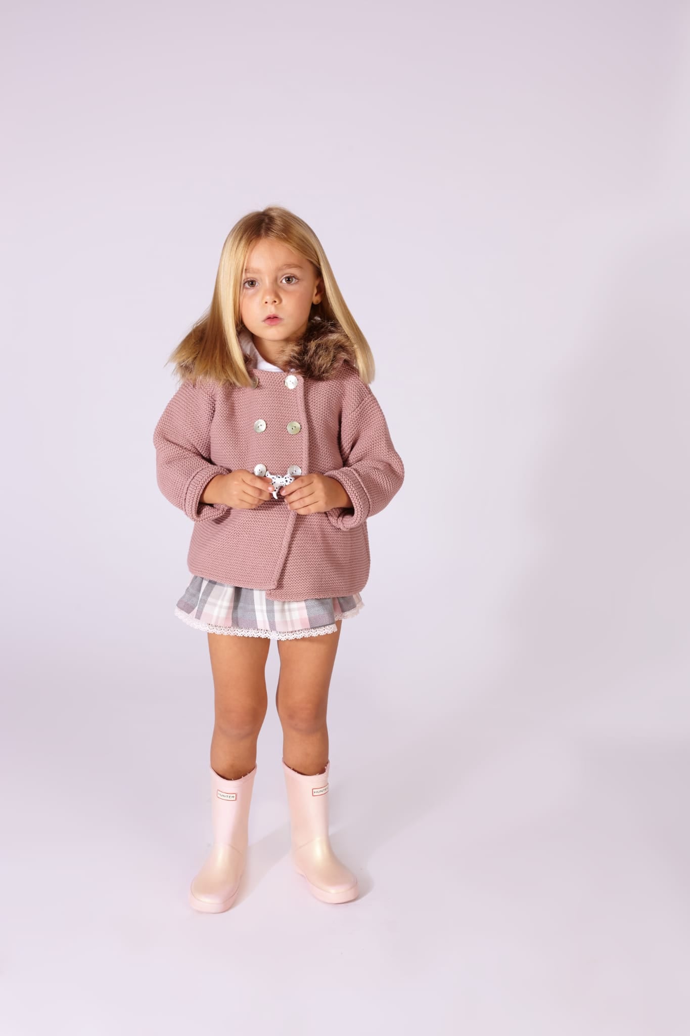 Chaqueta Knit no handmade rose vintage